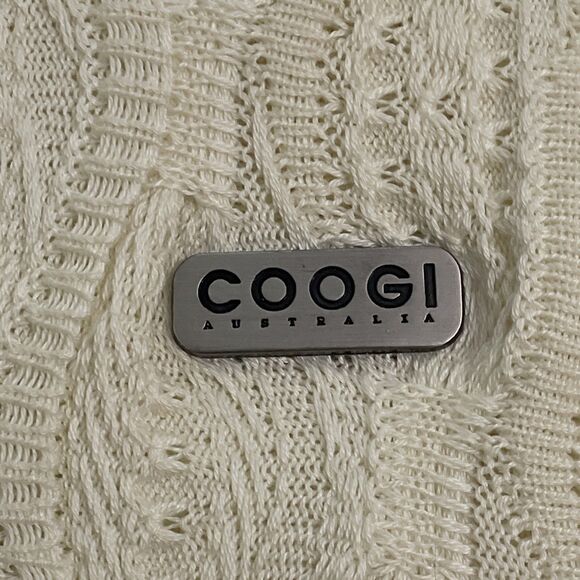 Coogi Australia Basics Vintage Cream Knit Sweater Mens Size XL NEW Old Stock - Picture 5 of 14